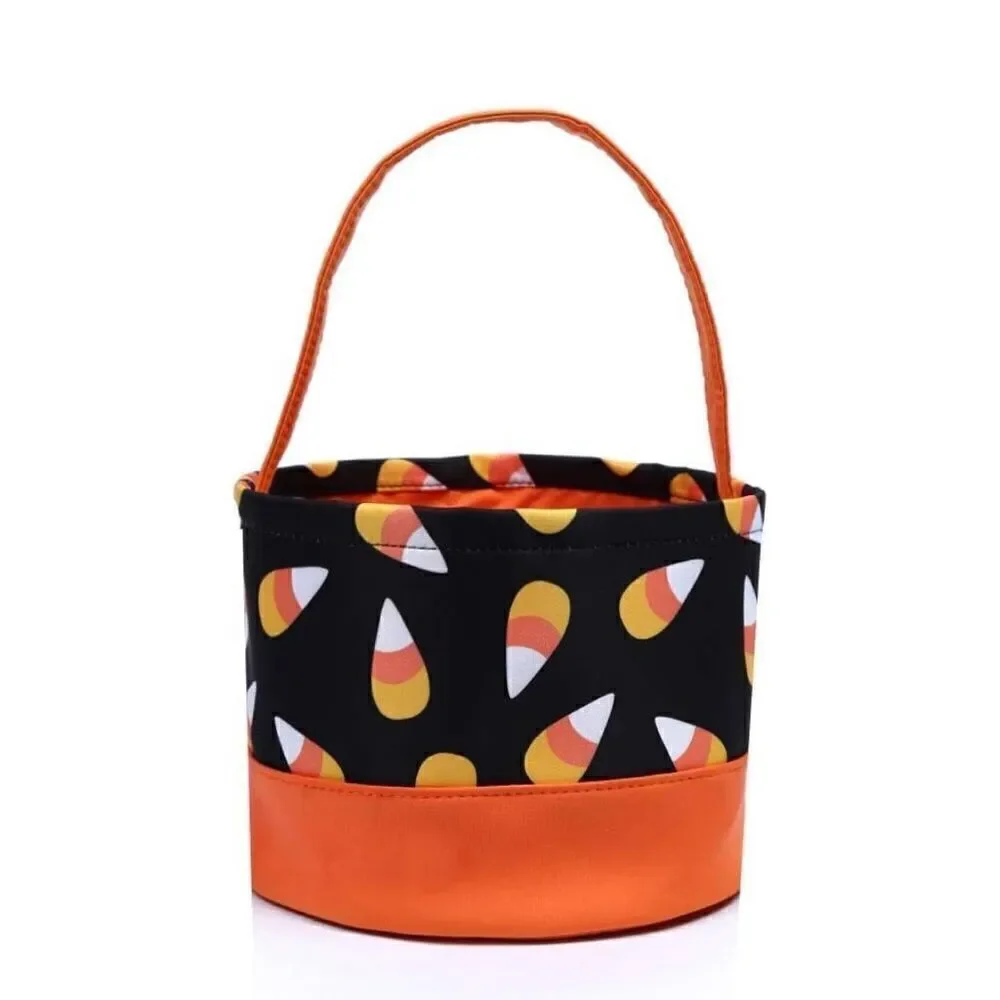 Kids Halloween Trick Or Treat Candy Cone Reusable Candy Tote Bag New